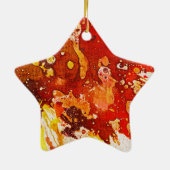 Polychromosoom #9 van Michael Moffa Keramisch Ornament (Achterkant)