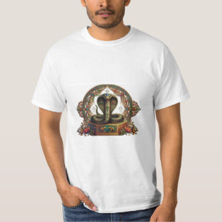 Polychroom Edelsteen Cobra Koning T-shirt