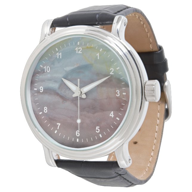 Polychroom Jaspis Horloge (Gekanteld)