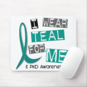 Polycysteus nierfalen PKD I Draag Blauwgroen voor Muismat (Met muis)