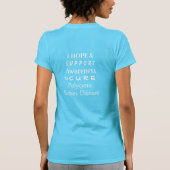 Polycysteus Nierziekte Bewustheid Koolstof Shirt (Achterkant)