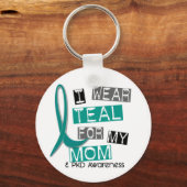 Polycysteus nierziekte PKD Blauwgroen voor moeder  Sleutelhanger (Voorkant)