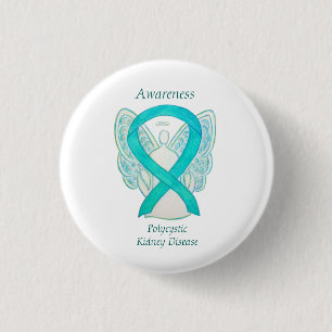 Polycysteus Nierziektebewustzijn Angel Art Pins Ronde Button 3,2 Cm