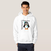 Polycysteus Nierziektebewustzijn Penguin Hoodie (Voorkant volledig)