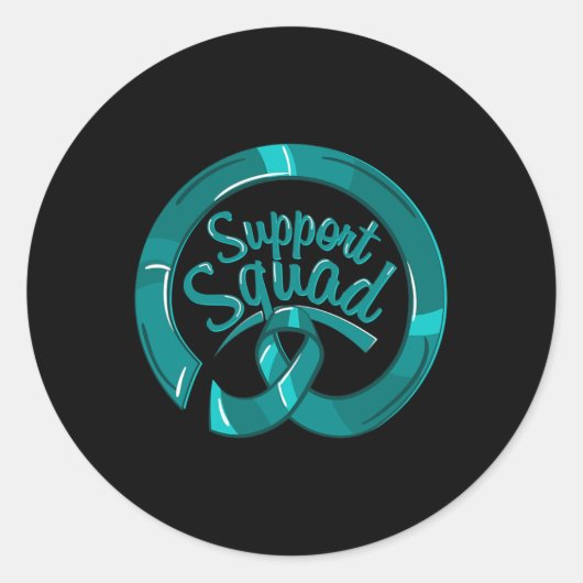 Polycysteuze Nierziekte Awareness Squad Ronde Sticker (Voorkant)
