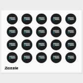 Polycysteuze Nierziekte Awareness Squad Ronde Sticker (Vel)