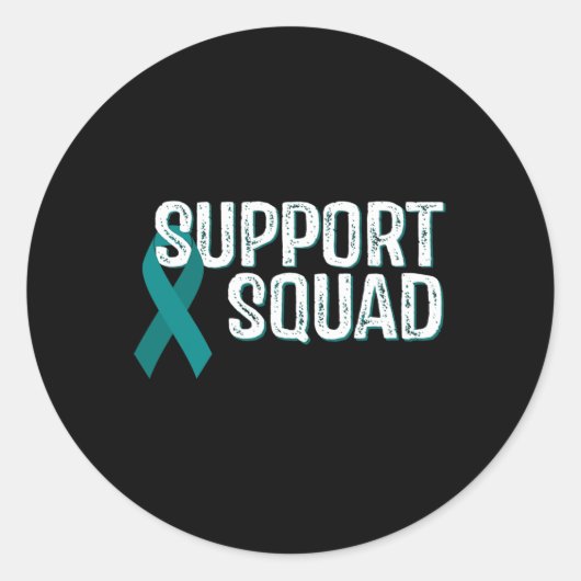 Polycysteuze Nierziekte Awareness Squad Ronde Sticker (Voorkant)