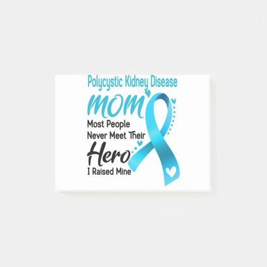 Polycystic Kidney Disease Awareness Month Ribbon G Post-it® Notes (Voorkant)