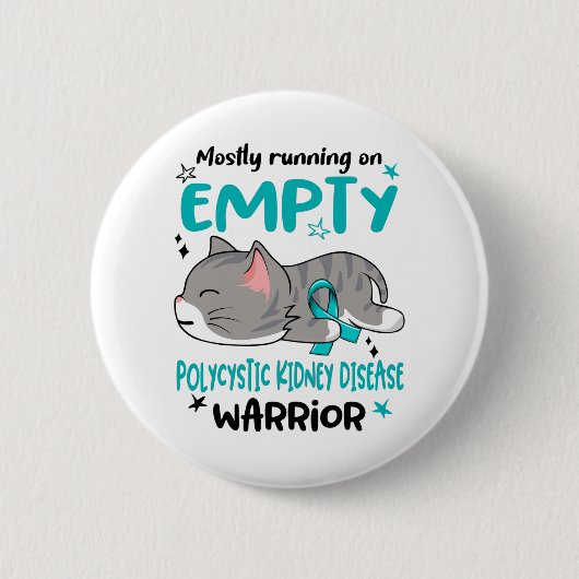 Polycystic Kidney Disease Awareness Month Ribbon Ronde Button 5,7 Cm (Voorkant)