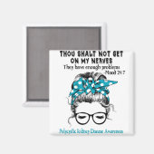 Polycystic Kidney Disease Awareness Ribbon Support Magneet (Voorkant / Achterkant)