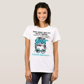 Polycystic Kidney Disease Awareness Ribbon Support T-shirt (Voorkant volledig)