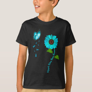Polycystische nierziekte bewustzijn Blauwgroen vli T-shirt