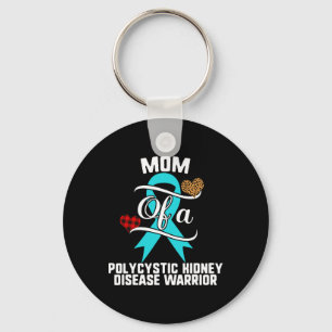 Polycystische nierziekte bewustzijn Leopard Buffal Sleutelhanger