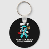 Polycystische nierziekte bewustzijn Leopard Buffal Sleutelhanger (Voorkant)