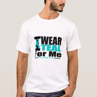 Polycystische nierziekte Ik Draag Blauwgroen voor  T-shirt
