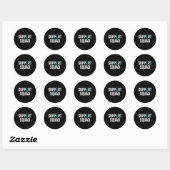 Polycystische nierziekte krijger support squad ronde sticker (Vel)