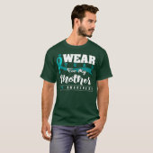 Polycystische nierziekte PKD bewustzijn Blauwgroen T-shirt (Voorkant volledig)