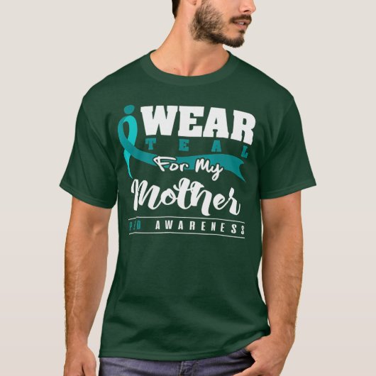 Polycystische nierziekte PKD bewustzijn Blauwgroen T-shirt (Voorkant)