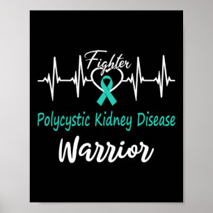 Polycystische nierziekte PKD Warrior Heartbeat Fi Poster