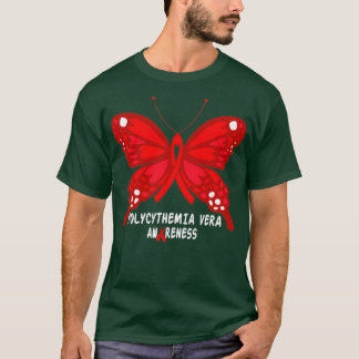 POLYCYTHEMIA VERA AWARENESS BUTTERFLY T-SHIRT