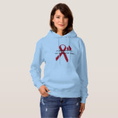 Polycythemia vera awareness hoodie (Voorkant volledig)