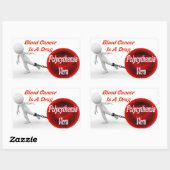 Polycythemia vera bloedkanker is een sleur rechthoekige sticker (Vel)