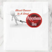 Polycythemia vera bloedkanker is een sleur rechthoekige sticker (Tas)