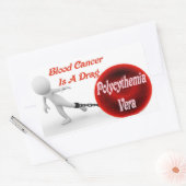 Polycythemia vera bloedkanker is een sleur rechthoekige sticker (Envelop)