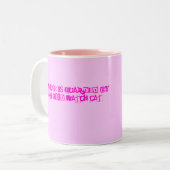 Polydactylhorlogekat! Tweekleurige Koffiemok (Voorkant links)