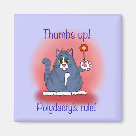 Polydactyls Regel! Magneet (Voorkant)