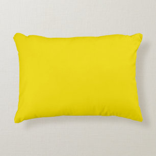 Polyester Accent Pillow 16 x 12 inch, Lemon Yellow Kussen