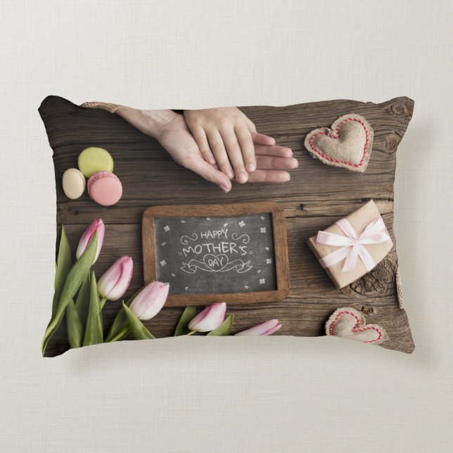 Polyester in penseel accent kussen (Voorkant)
