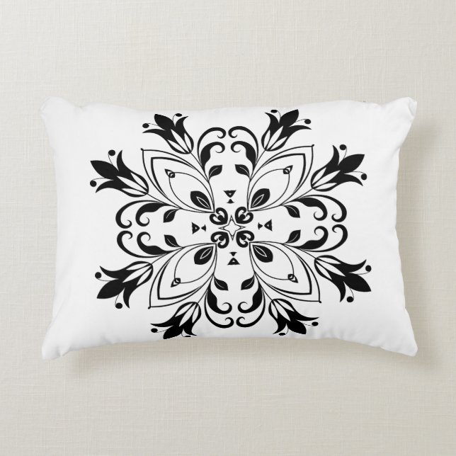 Polyester in penseel accent kussen (Voorkant)