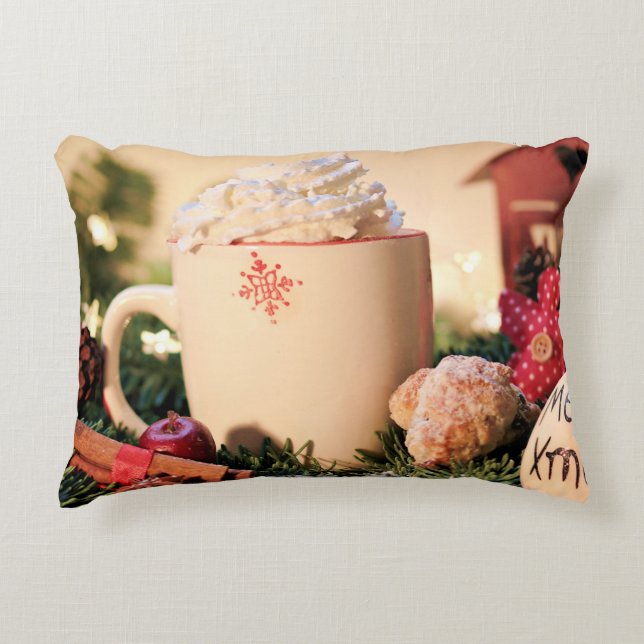 Polyester in penseel accent kussen (Voorkant)