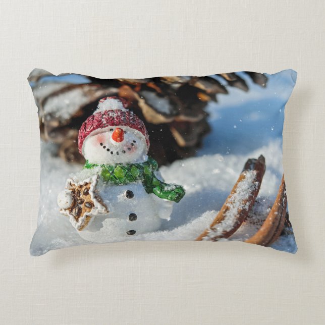 Polyester in penseel accent kussen (Voorkant)