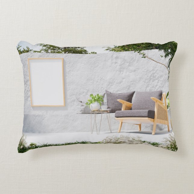 Polyester in penseel accent kussen (Voorkant)