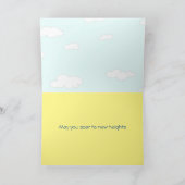 Polyethyleenglycol stijgend - aangepaste gevouwen bedankkaart (Binnen)