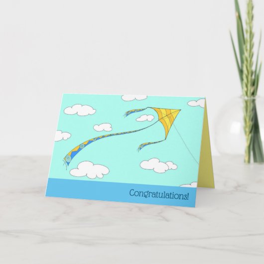 Polyethyleenglycol stijgend - aangepaste gevouwen bedankkaart (Voorkant)