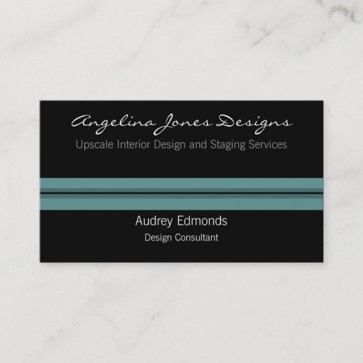 Polyetisch professioneel Visitekaartje, zacht Blau Visitekaartje (Voorkant)