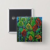 Polyfielen 21 vierkante button 5,1 cm (Voorkant /achterkant)