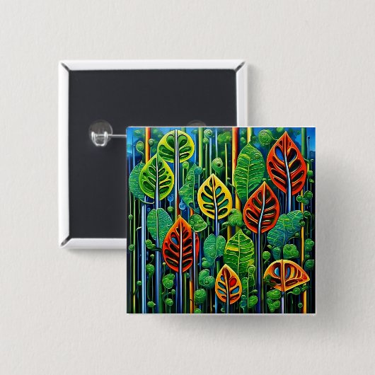 Polyfielen 21 vierkante button 5,1 cm (Voorkant /achterkant)