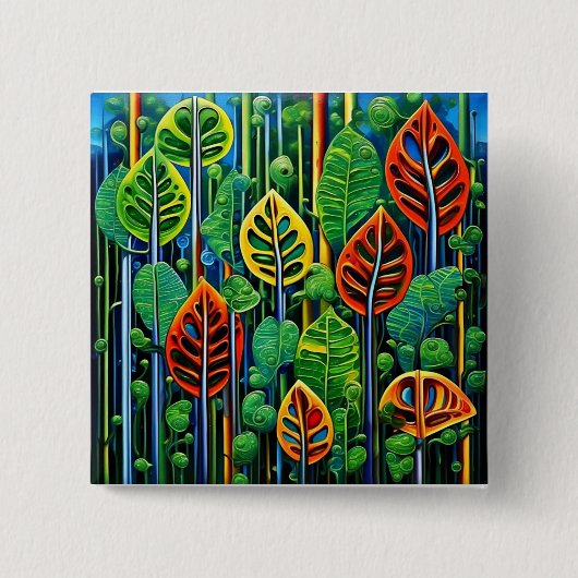 Polyfielen 21 vierkante button 5,1 cm (Voorkant)