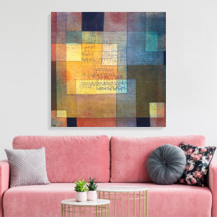 Polyfone Architectuur Paul Klee Canvas Afdruk