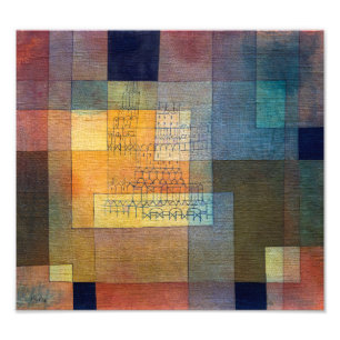 Polyfone Architectuur Paul Klee Foto Afdruk