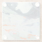 Polyfonisch Zee - Beige Glazen Onderzetter (Achterkant)