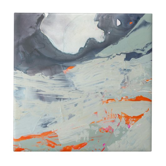 Polyfonisch Zee - Beige Tegeltje (Voorkant)