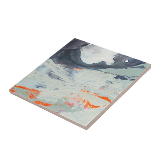 Polyfonisch Zee - Beige Tegeltje (Zijkant)