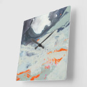 Polyfonisch Zee - Beige Vierkante Klok (Hoek)