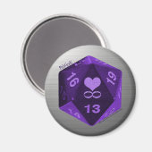 PolyGeek Magnet - Paarse (Voorkant / Achterkant)