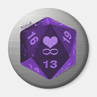 PolyGeek Magnet - Paarse